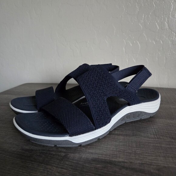 Skechers Reggae Cup Home Skillet Sandal Navy Blue Size Women's 9 Outdoor Sporty - Picture 11 of 11